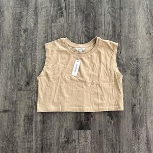 nude crop tank